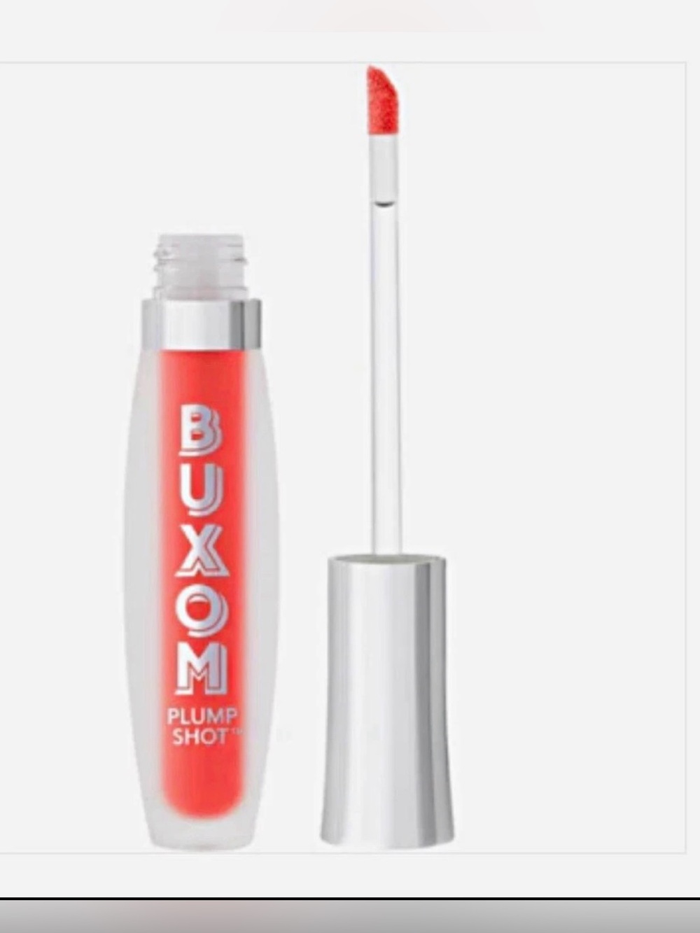 Buxom Plump Shot Lip Gloss Koral Kiss Sheer Tint Plumper Serum Collagen-Infused